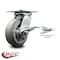 Service Caster 6 Inch Thermoplastic Rubber Caster with Roller Bearing and Brake/Swivel Lock SCC SCC-35S620-TPRRF-SLB-BSL - alternate 6